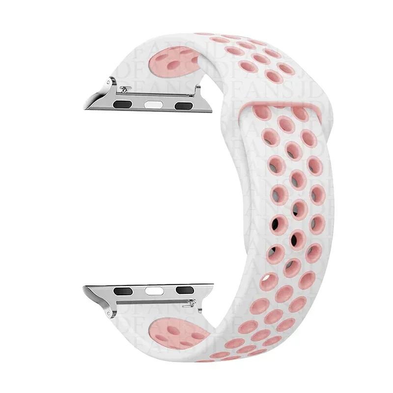 Sport Loop Strap für Apple Watch Band Ultra 2 49 mm 44 mm 40 mm 41 mm 45 mm 42 mm 38 mm Silikonarmband iWatch Serie 9-8-7 6 5 4 SE