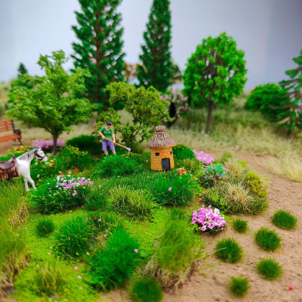 5mm Model Train Static Grass Tufts for DIY Miniature Landscape Scenes