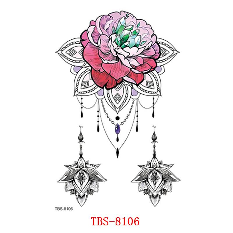 Waterproof Tattoo Sticker, Small Flower Arm, Totem, Semi-Permanent Tattoo Sticker Tattoo