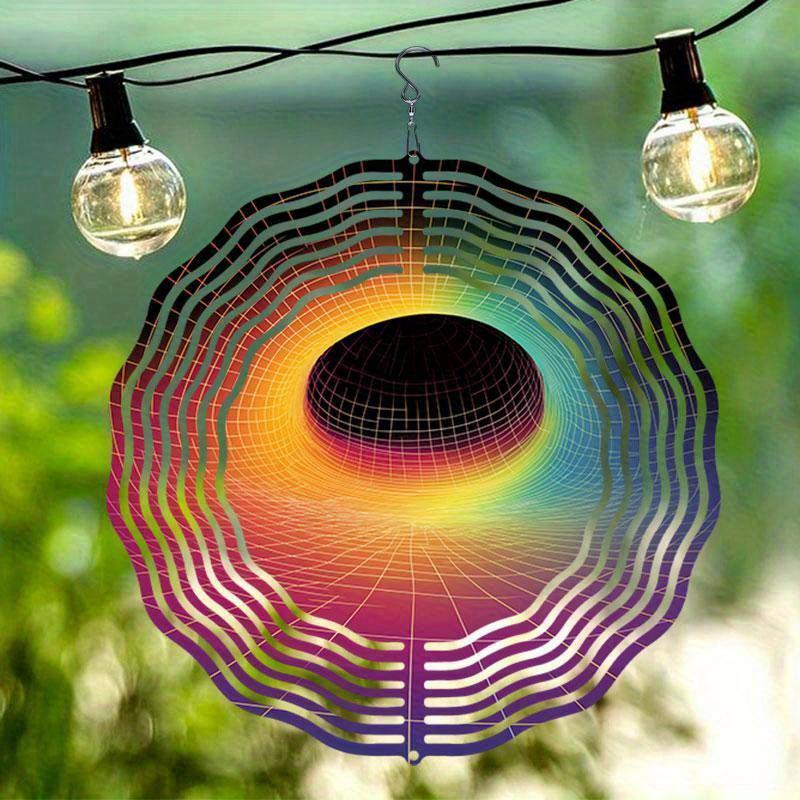 10-calowy wiszący wiatraczek z hakiem obracającym się o 360 stopni do dekoracji balkonu i ogrodu, dekoracja zewnętrzna na wiosnę i lato