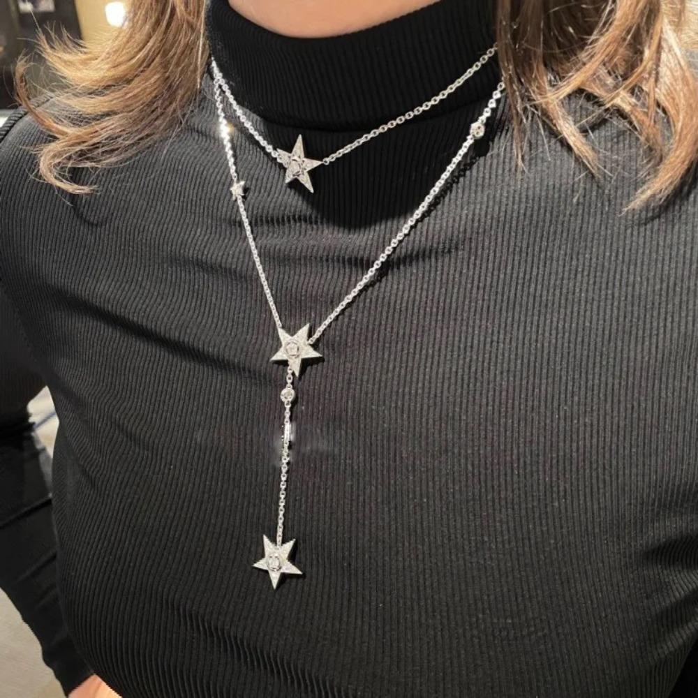 

Comet Star Necklace Women Fashion Layered Collarbone Chain Stylish Sweater Chain Wrap Bracelet