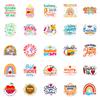 50 New Style English Short Sentences for Teacher Postings Decorative Notebook Suitcase Water Cup Stickers