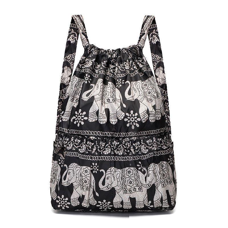 Nylon-Bündel-Taschen-Rucksack, Outdoor-Sporttasche, große Kapazität, leichter Reiserucksack