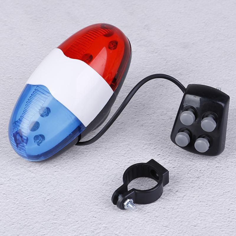 1 Pz Campanello per Bicicletta 4 Toni Tromba per Bicicletta Manubrio Bici Luce Sirena Elettronica