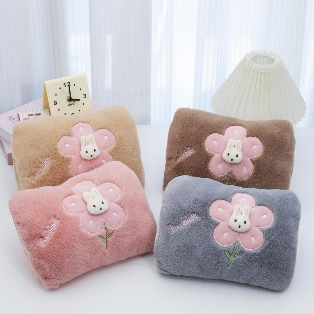 Automatická elektrická plyšová kreslená fľaša na horúcu vodu ohrievač rúk s bezpečnostným vypnutím