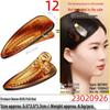 5.5cm Water Drop DIY Hair Clip - Bright Black PC Material Duckbill Side Clip for Women
