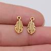 Feathers Leaf Nature Charm Antique Bronze Zinc Alloy Jewelry Making Supplies Bracelet Making Style Pendants