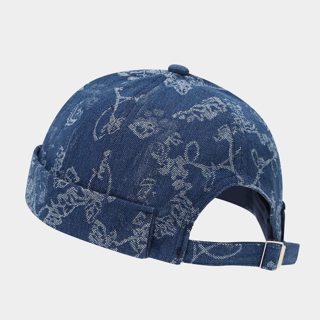 Port Style Denim Cap With Adjustable Fit For Casual Streetwear In All Seasons