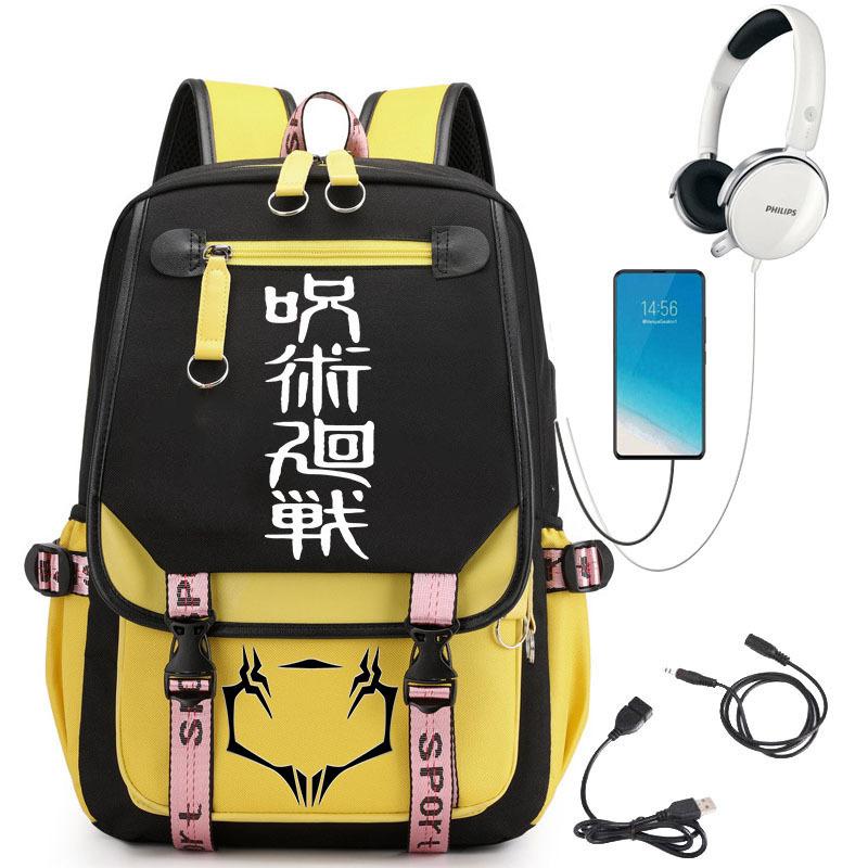 Popular Riman Peripheral Backpack Youth Student School Bag Usb Large Capacity Student Computer Bag