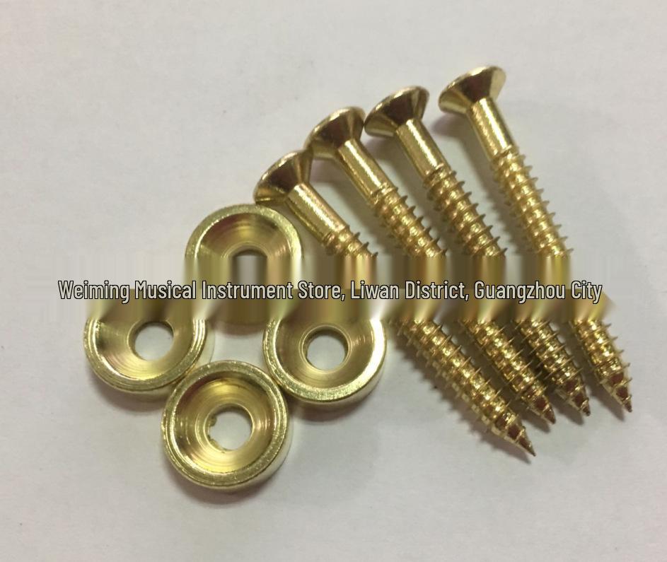 Electric Guitar/Bass Neck Body Reinforcement Screw, 14mm Diameter