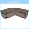 Velvet Lshaped Seven Piece Sofa Cover Set With Stretch Material For Corner Sectionals