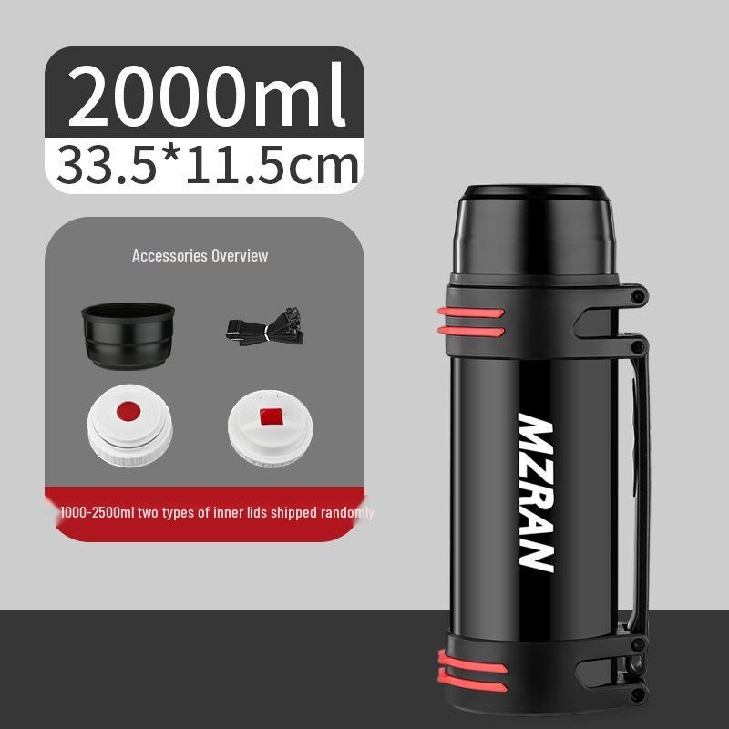 4L Stainless Steel Travel Thermos Mug for Men - Large Capacity Car Kettle Flask