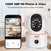 OKAM 2MP HD WIFI Camera with Full Color Night Vision, Dual-Lens PTZ, Waterproof for Indoor/Outdoor Use