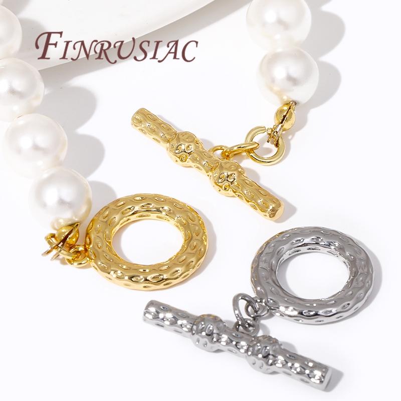 2/4Pcs 18K Gold Plated Round OT Clasps/Toggle Clasp For Jewelry,Bracelets/Necklace Clasps Findings,DIY Jewelry Making Supplies