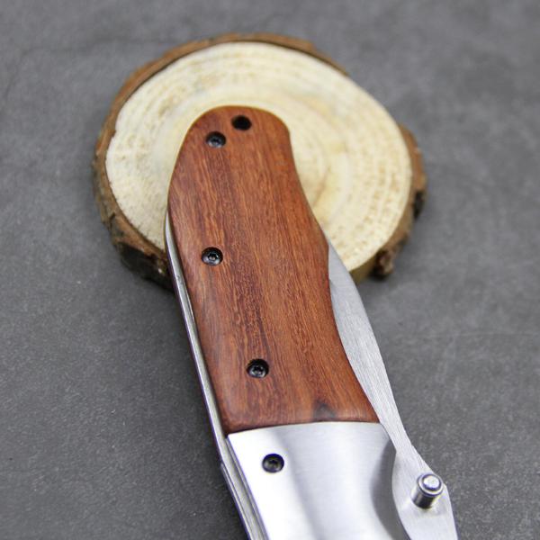 DA51 Pocket Folding Knife Rosewood Handle 3Cr13 Steel Blade Tactical Survival Knife Outdoor Camping EDC Multi Tool