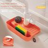 Silicone Dish Cloth Sponge Holder Adjustable Faucet Caddy Organizer Reusable Sink Drain Rack for Kitchen Bathroom Storage Access