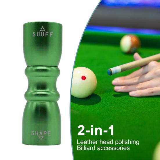 Snooker Pool Cue Tip Tool Hliníková slitina 3-v-1 Kulečník Pool Stick Tip Kovový Scuffer Shaper Provzdušňovač Nástroj na opravu Pool Cue Příslušenství