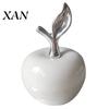 Manzanas Decorativas de Resina Adornos Figura con Hoja, Adorno de Fruta Minimalista, Pantallas Creativas para Mesa de Entrada Artesanía Arte Escritorio Oficina
