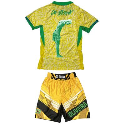 Summer Top Boxer MMA Octagonal Cage Charles Oliveira T-shirt Shorts Set Men's Sports Training Running Set Speed Drying Fighting
