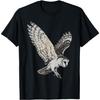 Vintage Aesthetic Nocturnal Birds Of Prey Night Flying Owl T-Shirt