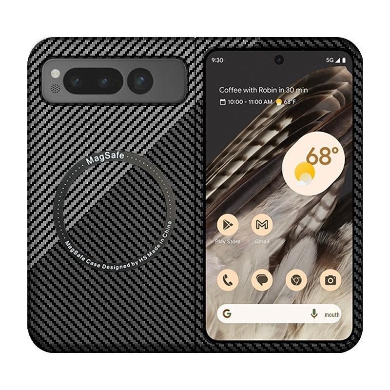 Google Pixel Fold Carbon Fiber Pattern Wireless Charging Case