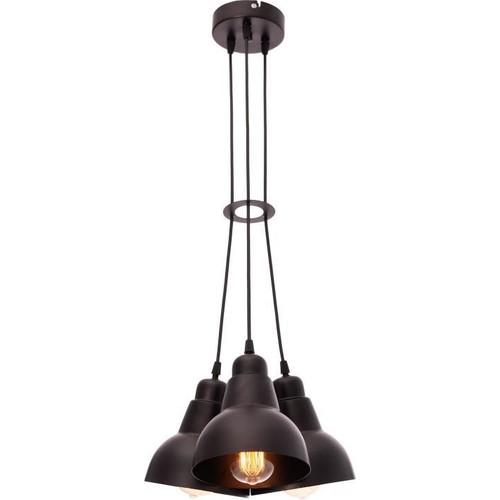 

Подвесная люстра Umur Lighting Lava из 3 предметов черного цвета