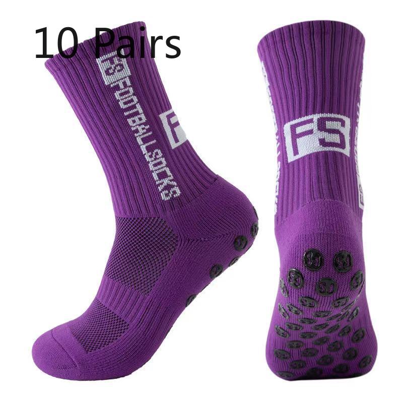 10 Pares de Meias de Futebol Masculinas Grossas para Lavar os Pés, Antiderrapantes, Absorventes de Suor, Desodorantes
