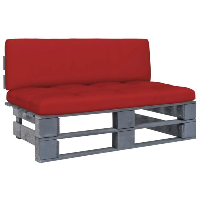 VidaXL Canapé Central Palette de Jardin Meuble de Terrasse Canapé d'Extérieur Canapé Central de Patio Salon Bois de Pin 3066487