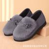 Mao Mao shoes women wear in winter, velvet new thick-soled one-pedal mother, old Beijing elderly, cloth shoes, Doudou cotton shoes