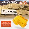 Snowy Fox RV 50 Amp Female Replacement Plug 14-50R Heavy Duty 125V/250V Receptacle Plug With Ergonomic Handle For RV, Camper, Caravan