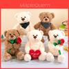 Romantic Rose Teddy Bear Plush Toy For Couples Valentines Day Gift