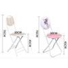 Thicken Folding Chair Simple Home Round Stool for Office Computer Table Supplies