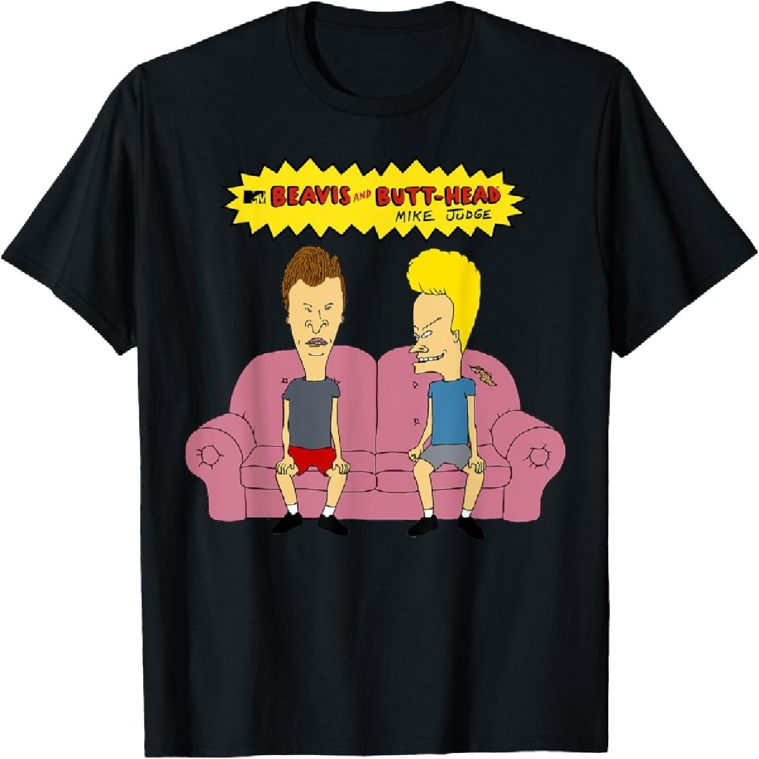 

Beavis and Butt-Head Pink Couch T-Shirt S