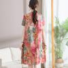 Printed Chiffon Cheongsam Dress - Women's Summer Mom Outfit, Mid-Length Temperament Style.