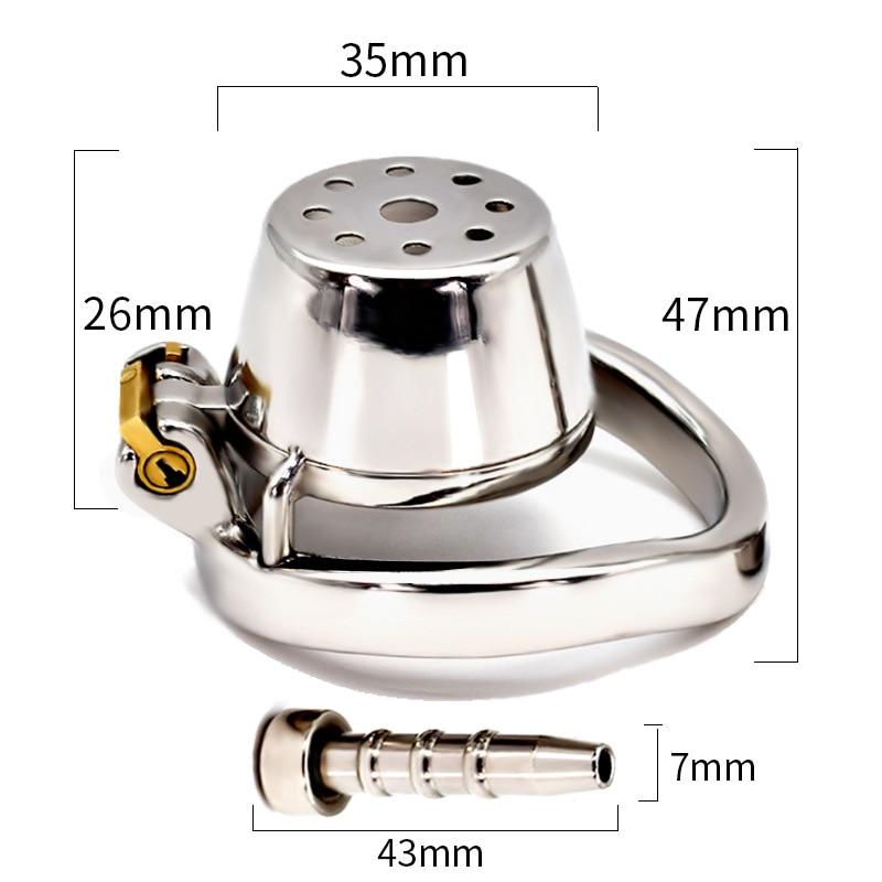 BDSM Stainless Steel Urinary Catheter Male Chastity Belt Cock Rings Penis Cage Scrotum Sex Toys Slave Cuckold CB Lock