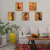 Tenare 9 Pieces Canvas n n Wall Decor Black n Woman Wall Painting Black Art Pictures Retro Ethnic Ancient Poster Unframed, 8 x 10 Inch