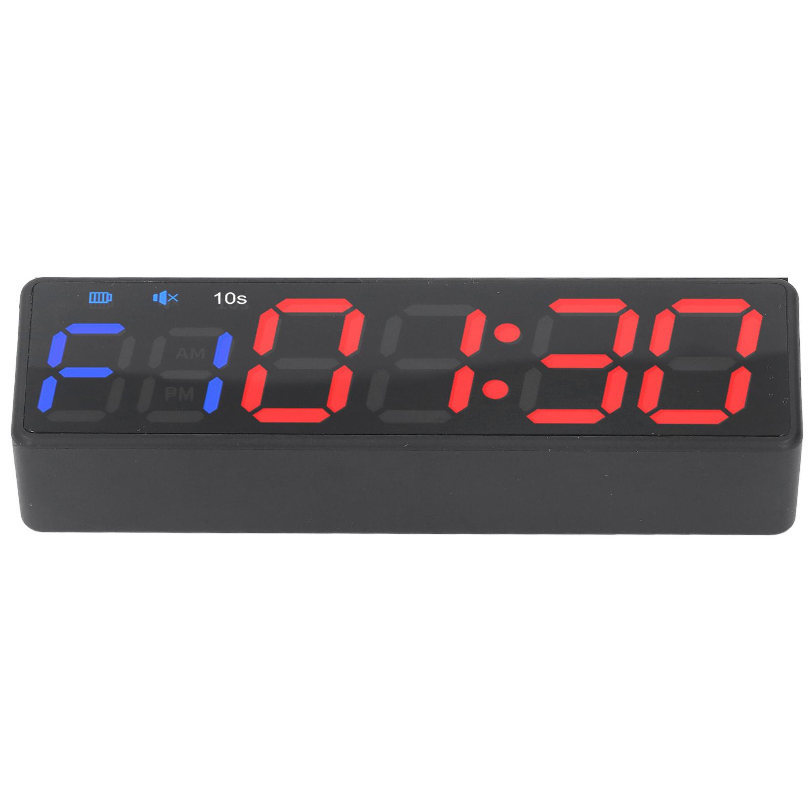 Gym Timer Portable Workout Interval Timer Fitness Clock Large Digital Display with Built in Powerful Magnet