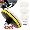 5/7Pcs 3/4/5/6/7 Inches Soft And Reusable Polishing Pads Car Buffing Wool Wheel Mop Kits For Car Polisher Drill Accessories