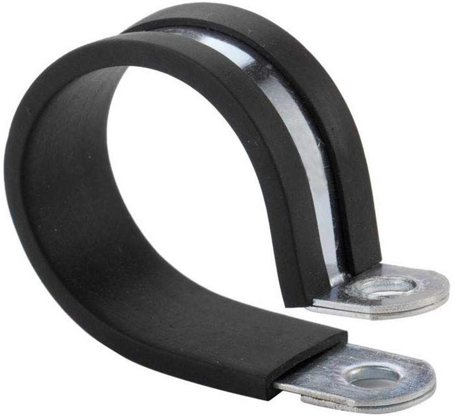 Universal 40PCS 1 Inch Stainless Steel Cable Clamp Rubber Cushioned Insulated Clamp Metal Clamp Tube Holder for Tube Pipe or Wire Cord Installation