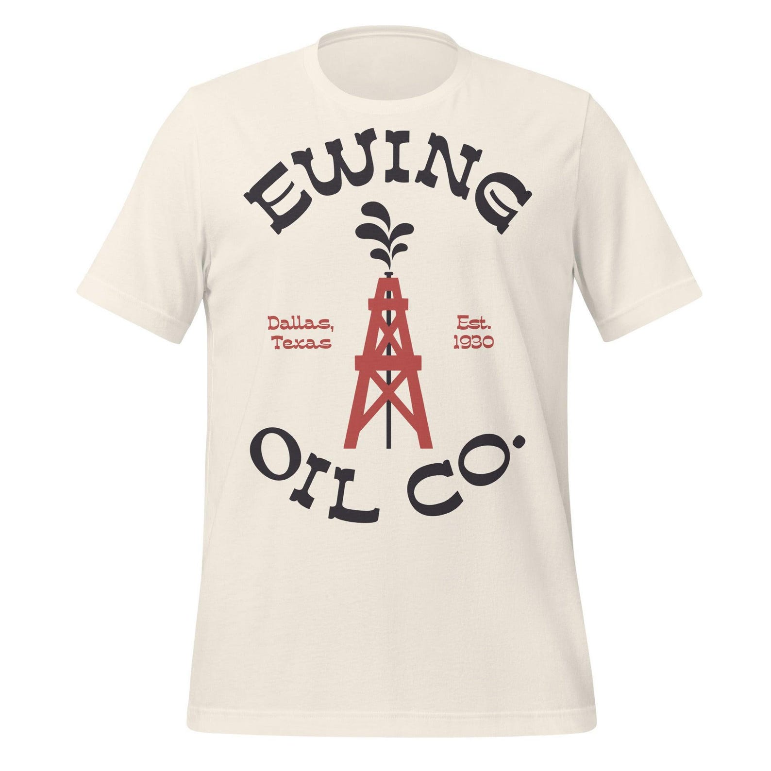 Dallas TV Show T-Shirt, Retro Ewing Oil (100% Cotton, Unisex) 3XL