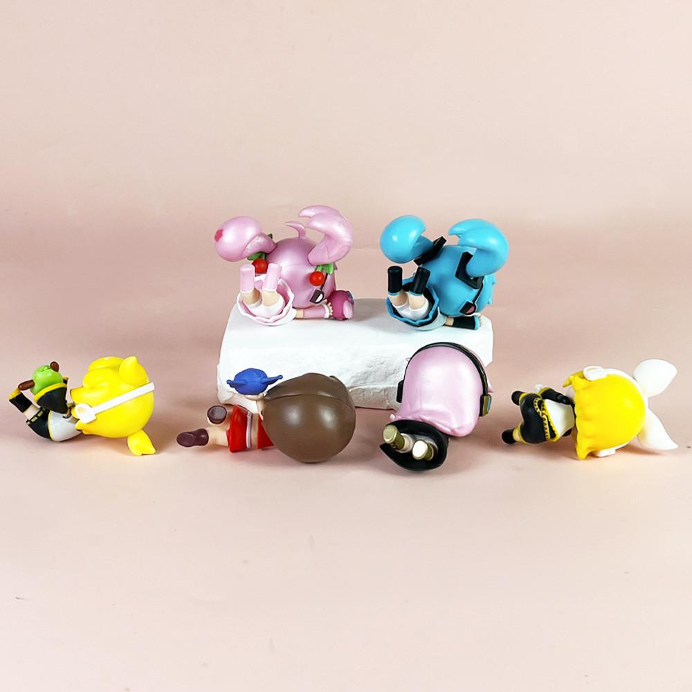 Miku Pvc Hatsune Models Toy With Falling Design For Otaku And Gifts Kids