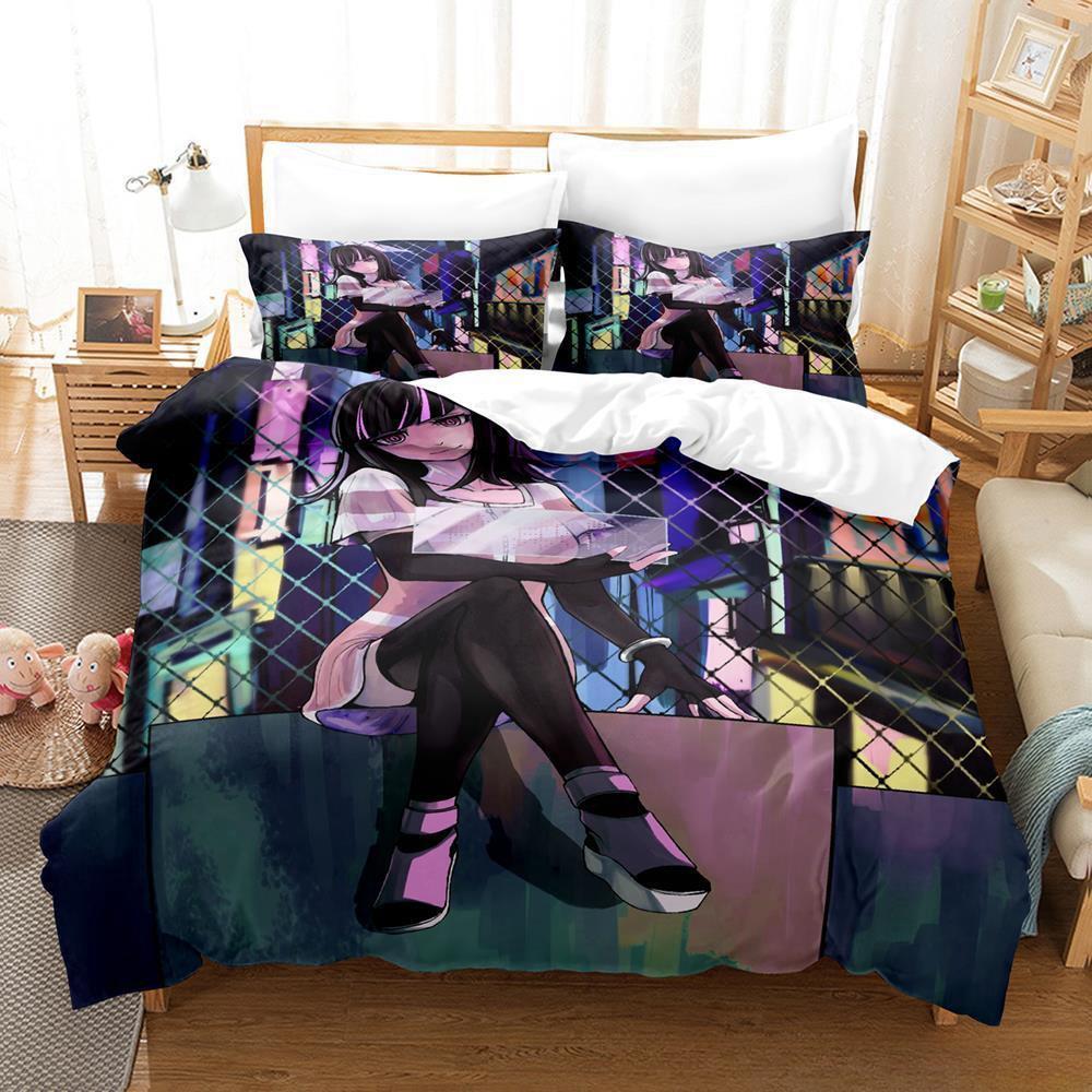 Akudama Drive Bedding Set Single Twin Full Queen King Size Bed Set Adult Kid Bedroom Duvet cover Sets 3D Anime Bed Sheet Set