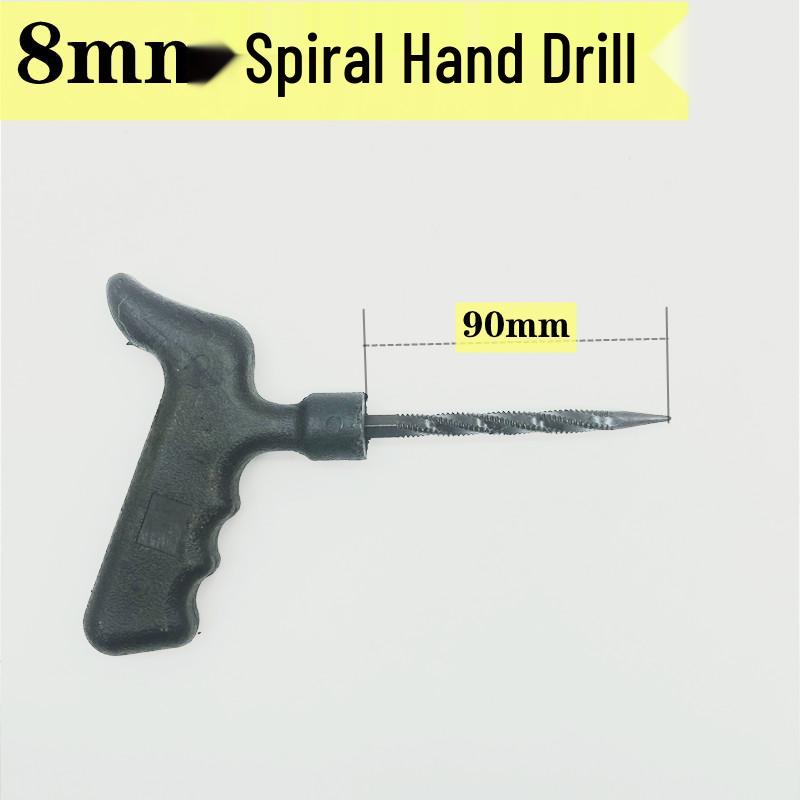Mushroom Nail Tire Repair Tool: Hand Awl, Drill, Reamer, Vacuum, 4.5-6mm Glue Applicator.