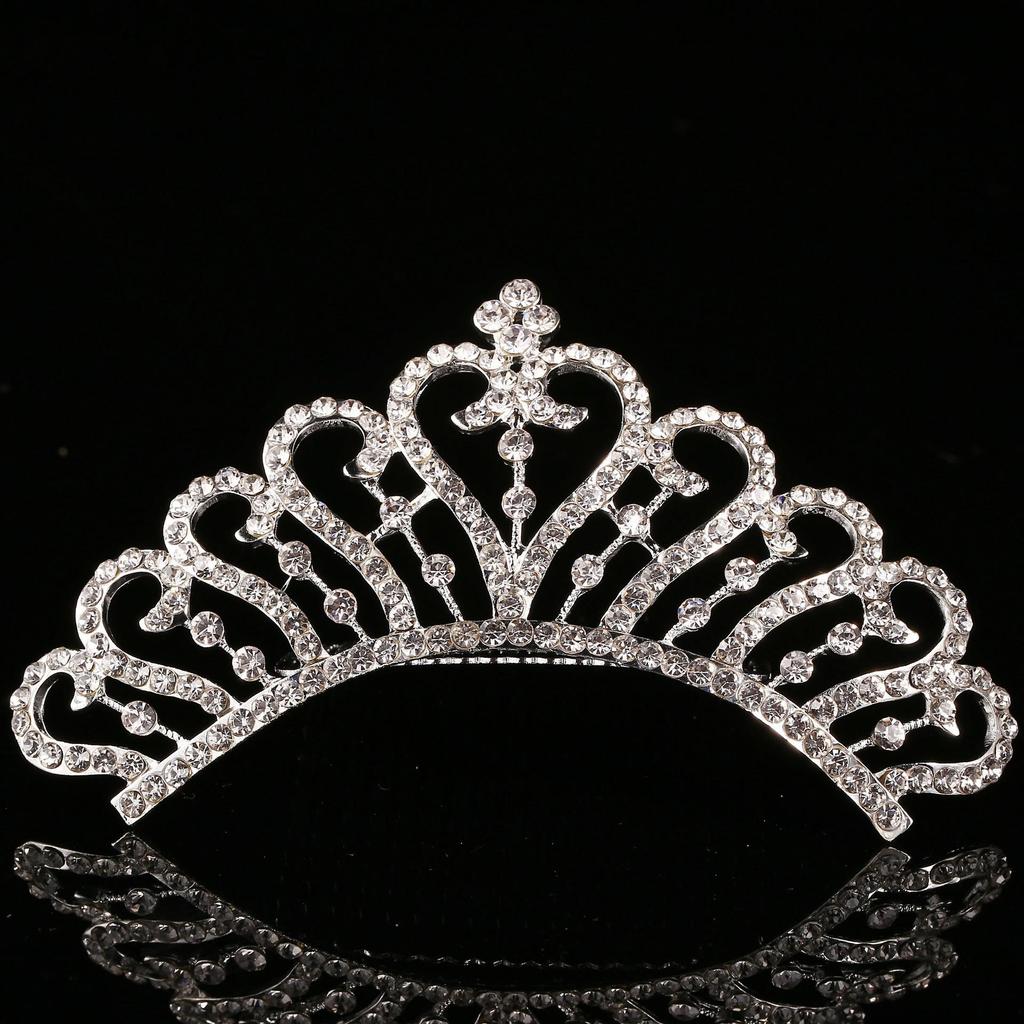 Children's Princess Crown Hair Comb - Cute Hair Accessory for Girls' Birthday or Performance