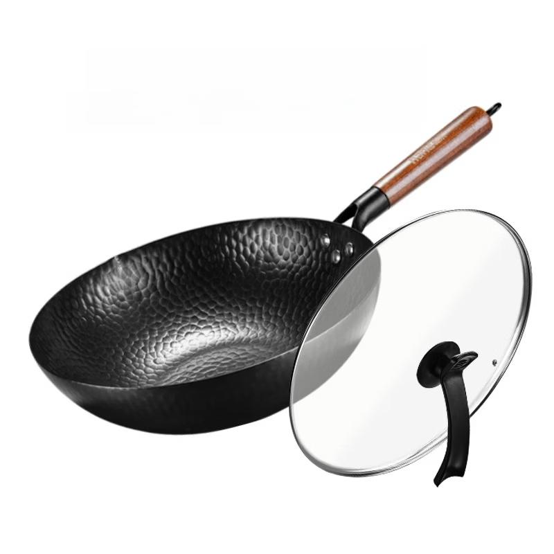 Chew Yi Ba Traditional Uncoated Iron Wok 32cm