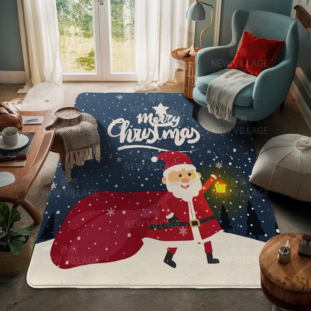 

Ковер у входа в дом Домашний коврик у двери Гостиная Ванная Комната Ноги ванная комната Нескользящие коврики с водопоглощением для ванной Счастливого Рождества зима 400mmx600mm