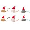 Christmas Style Plush Mouse Grinding Toy, Pet Self Fun Toy, Wear-resistant, Bite Resistant, Easy To Clean, Training Interactive Toy