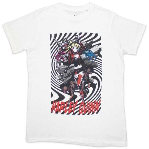 Harley Quinn Unisex Adult Spiral T-Shirt