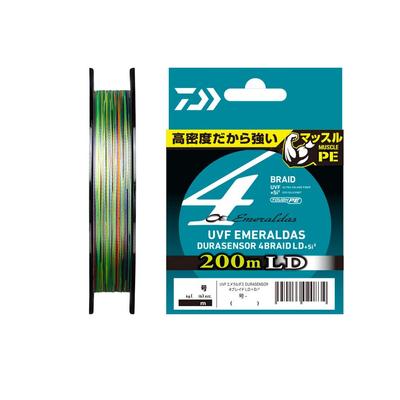 Daiwa PE Line UVF Emeraldas Dura Sensor 200m 5 Colors LD+Si2 No. 0.6