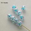 Pure Hand-painted Beads Stickers Diamonds Set Pearl Diy Jewelry Accessories Material Package Beads Car Pendant Cell Phone Chain Beads
